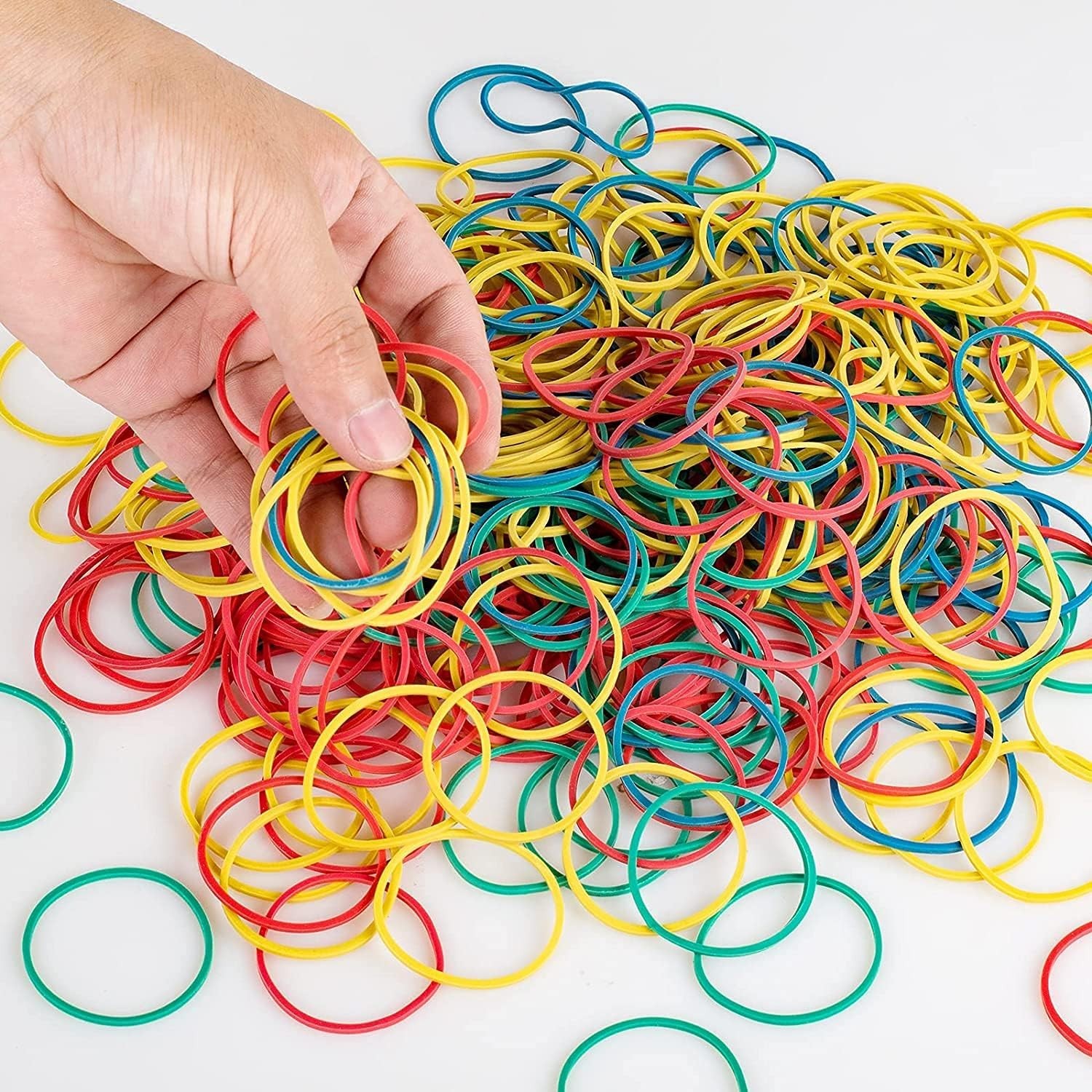 700PCS Multicolor Rubber Bands,Assorted Color Rubber Bands,Sturdy,Heat Resistant
