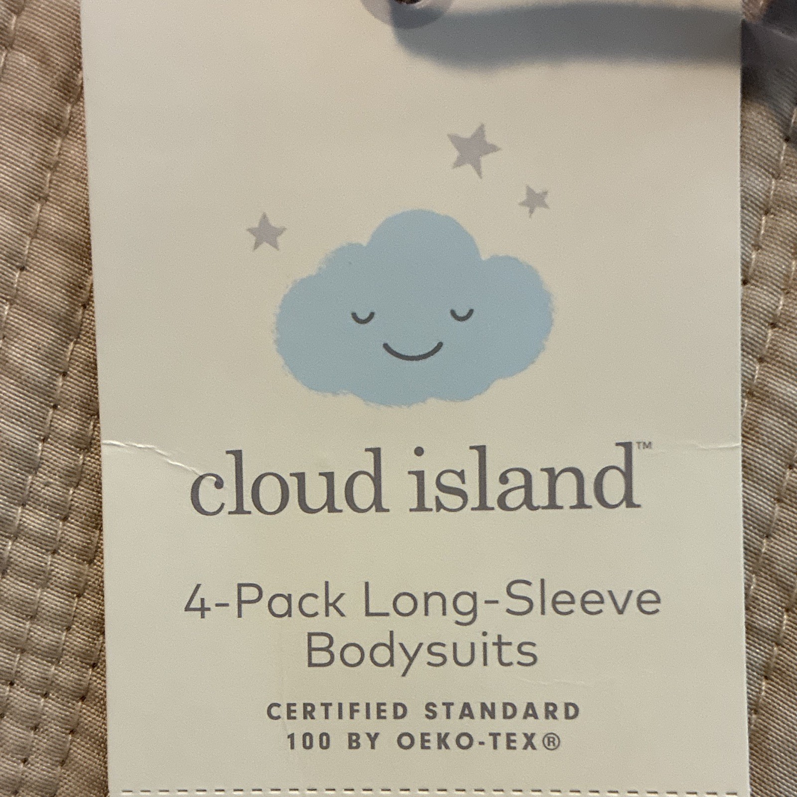 Cloud Island 4-Pack Long Sleeve Pink Hello Cotton Bodysuits 0-3M Snap