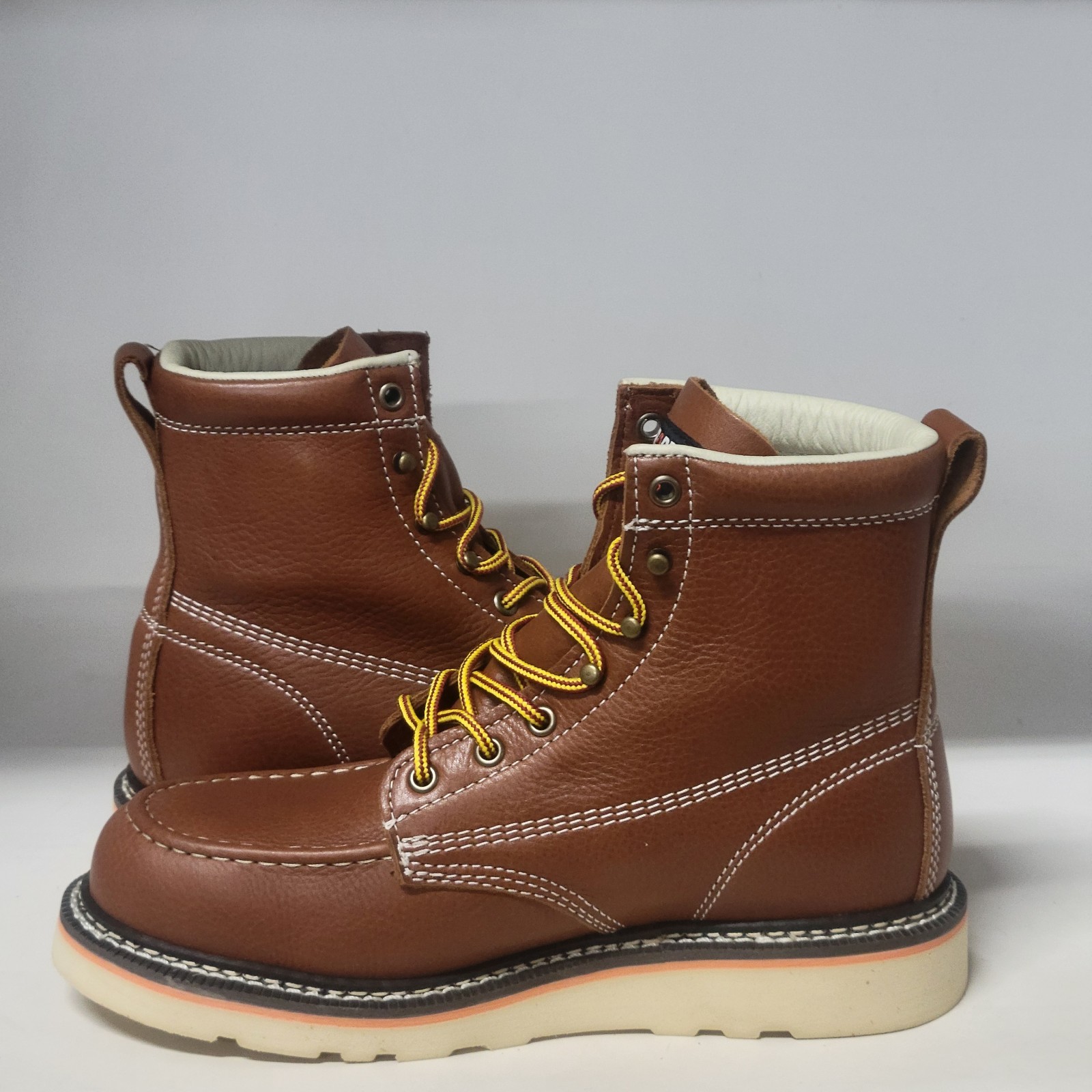 Duradero 6″ Moc Wedge Soft Toe Boot Rust Mens Size 8.5M