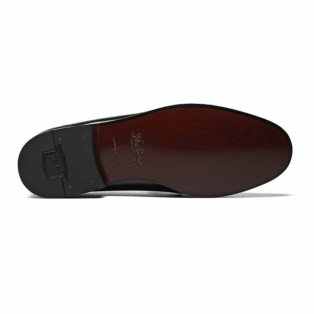 Florsheim Como Black Smooth Leather Moc Toe Strap Dress Loafer (USA Men Size)