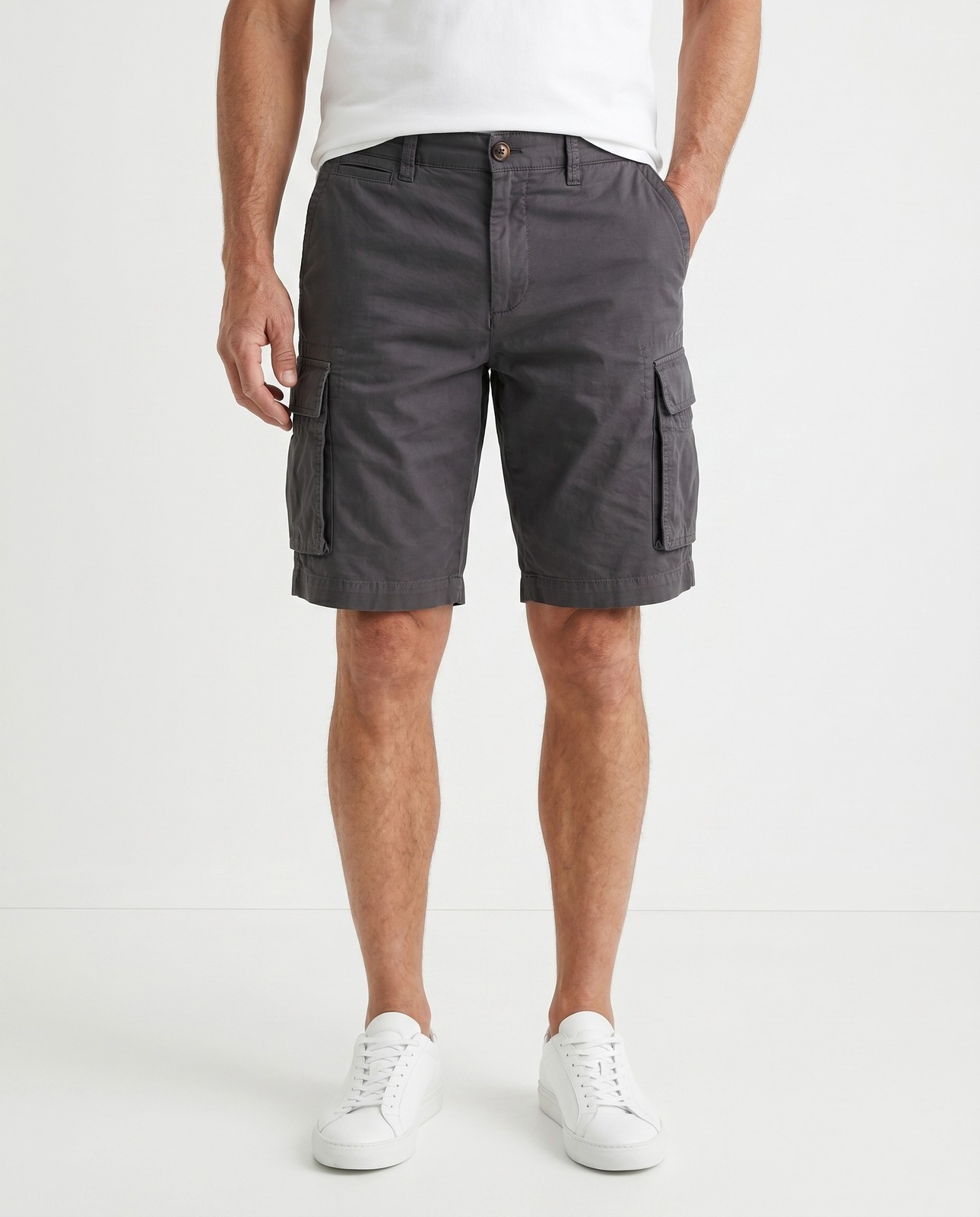 BRUNELLO CUCINELLI MEN’S LINEN BLEND CARGO STYLE SHORT PANTS NWT MSRP $1095
