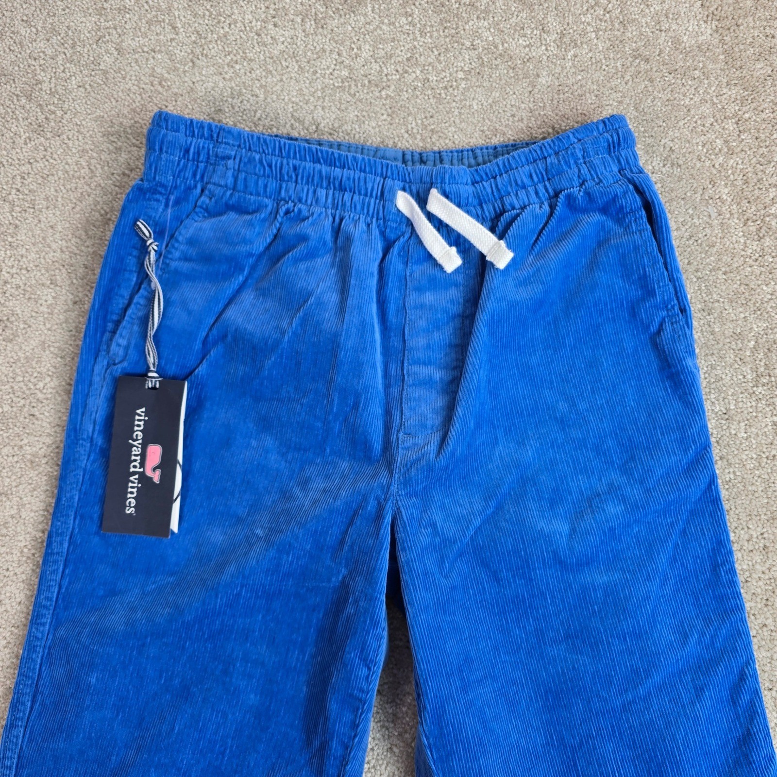 Vineyard Vines Boys Corduroy Pull-On Pant Tide Blue Size 14 3P001145-488 NWT