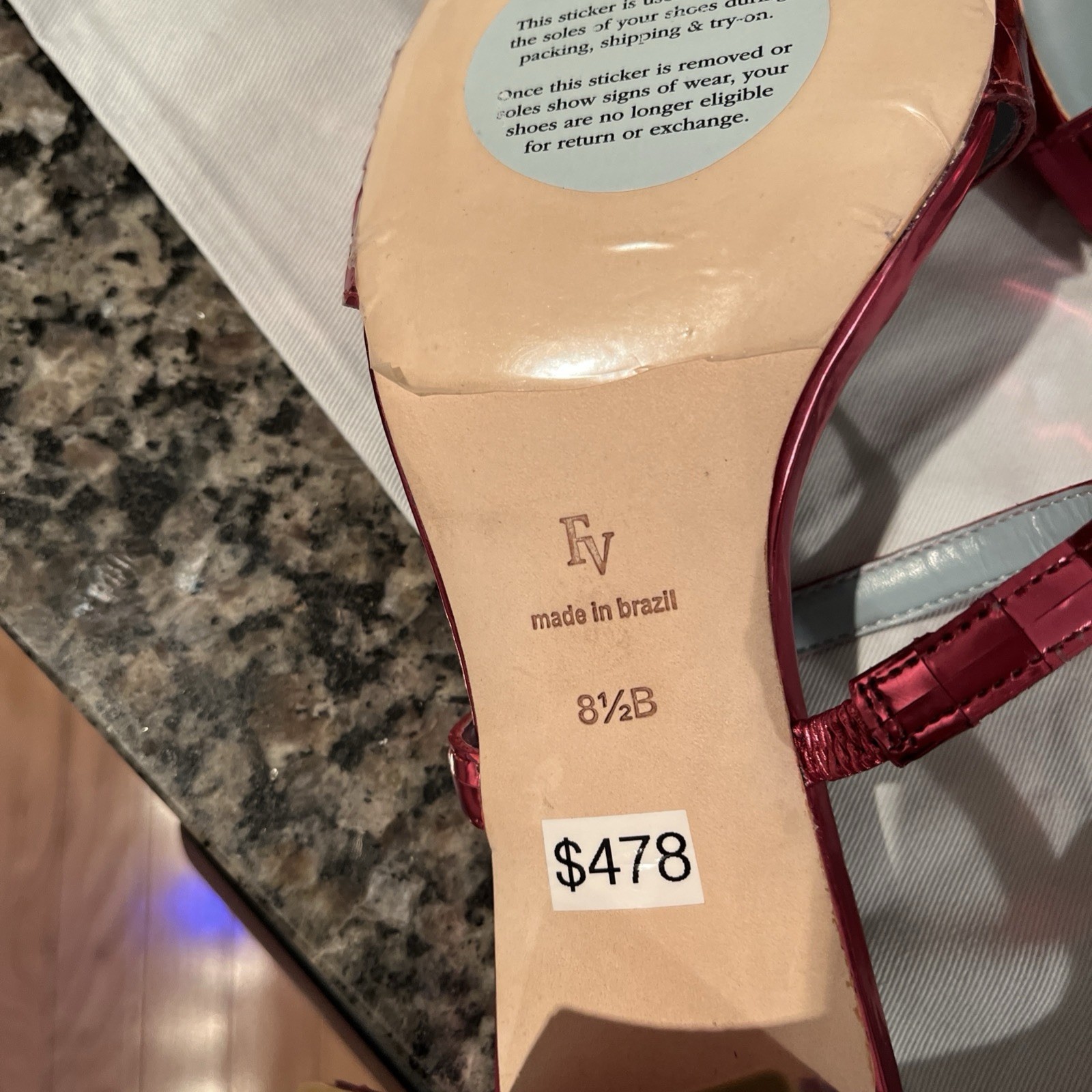 Frances Valentine Hot Pink Block Heels Size 8 1/2 Fits True To Size NWT And Box