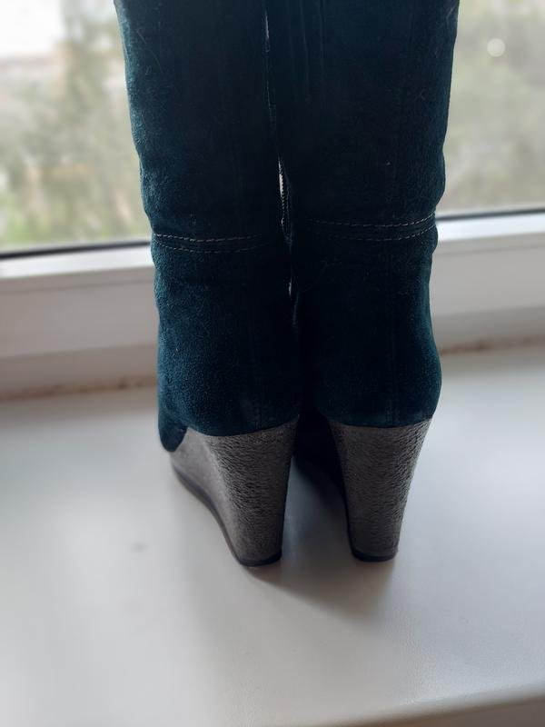 women carnaby boots turquoise suede 36.5