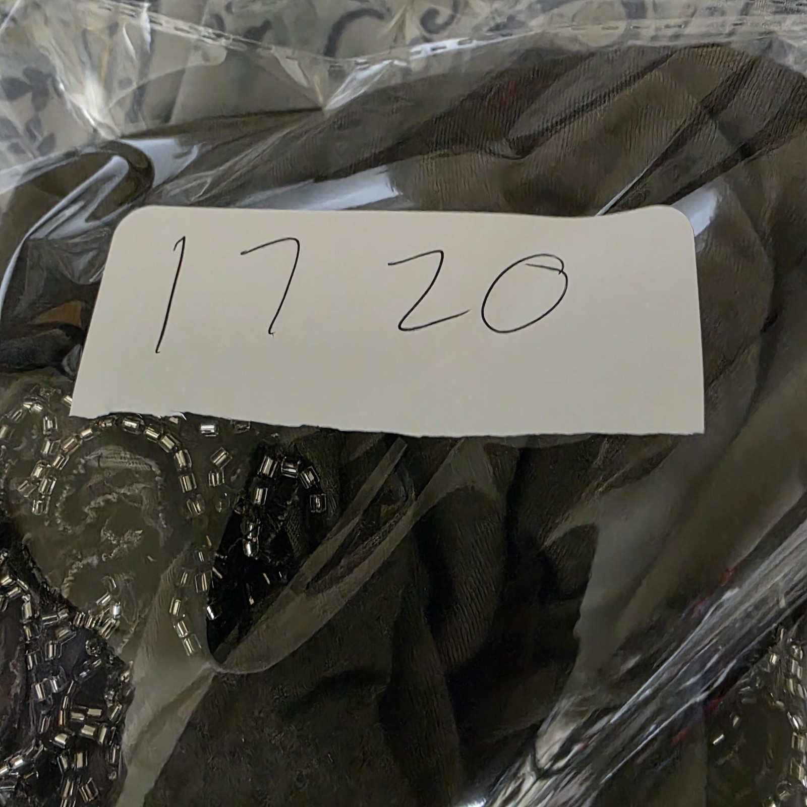 Forever 21 Shirt Womens Large Gray Beaded Cutout Sheer Grunge Whimsigoth