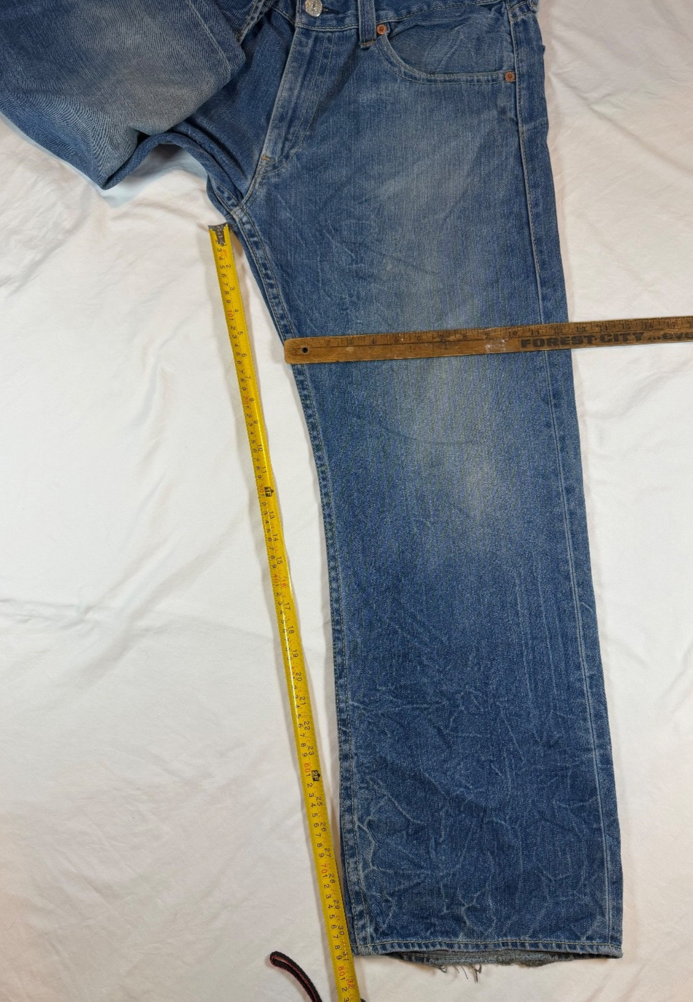 Type 1 One Real Loose Levis Mens 40×31 Blue Jeans RARE Y2K Wide Baggy Vintage