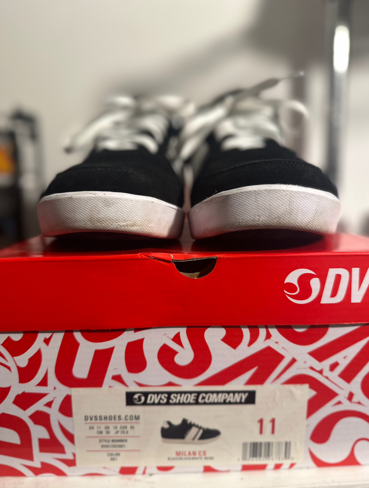 DVS Skate Shoes Milan CS Black White