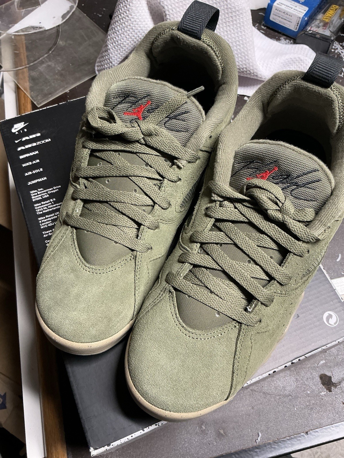Nike Jordan MVP 92 Medium Olive/Black/Khaki Men’s Size 8.5 HQ3950-201 New w/ Box