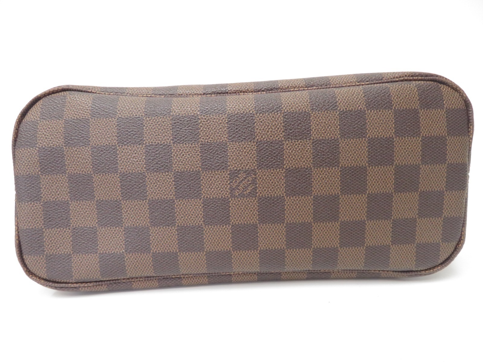Authentic Louis Vuitton Damier Ebene Neverfull PM Tote Bag Handbag F#51490