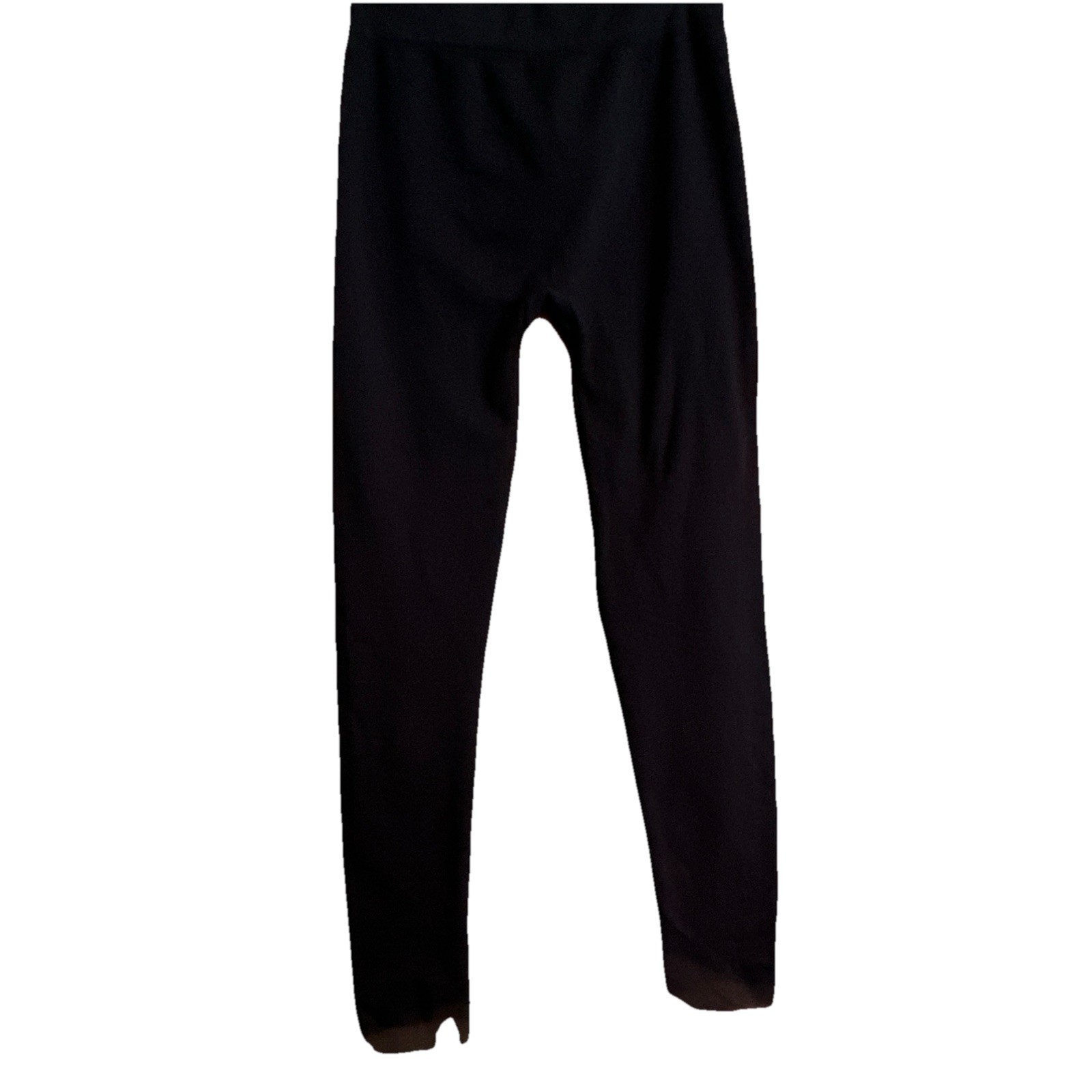 Yelete High Rise Ankle Leggings Stretch Black Solid Women’s One Size