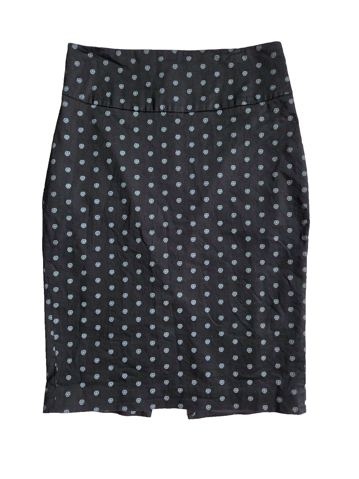 Express Black & White Floral/Geo Print Pencil Skirt-Sz 10-Office/Career/Work