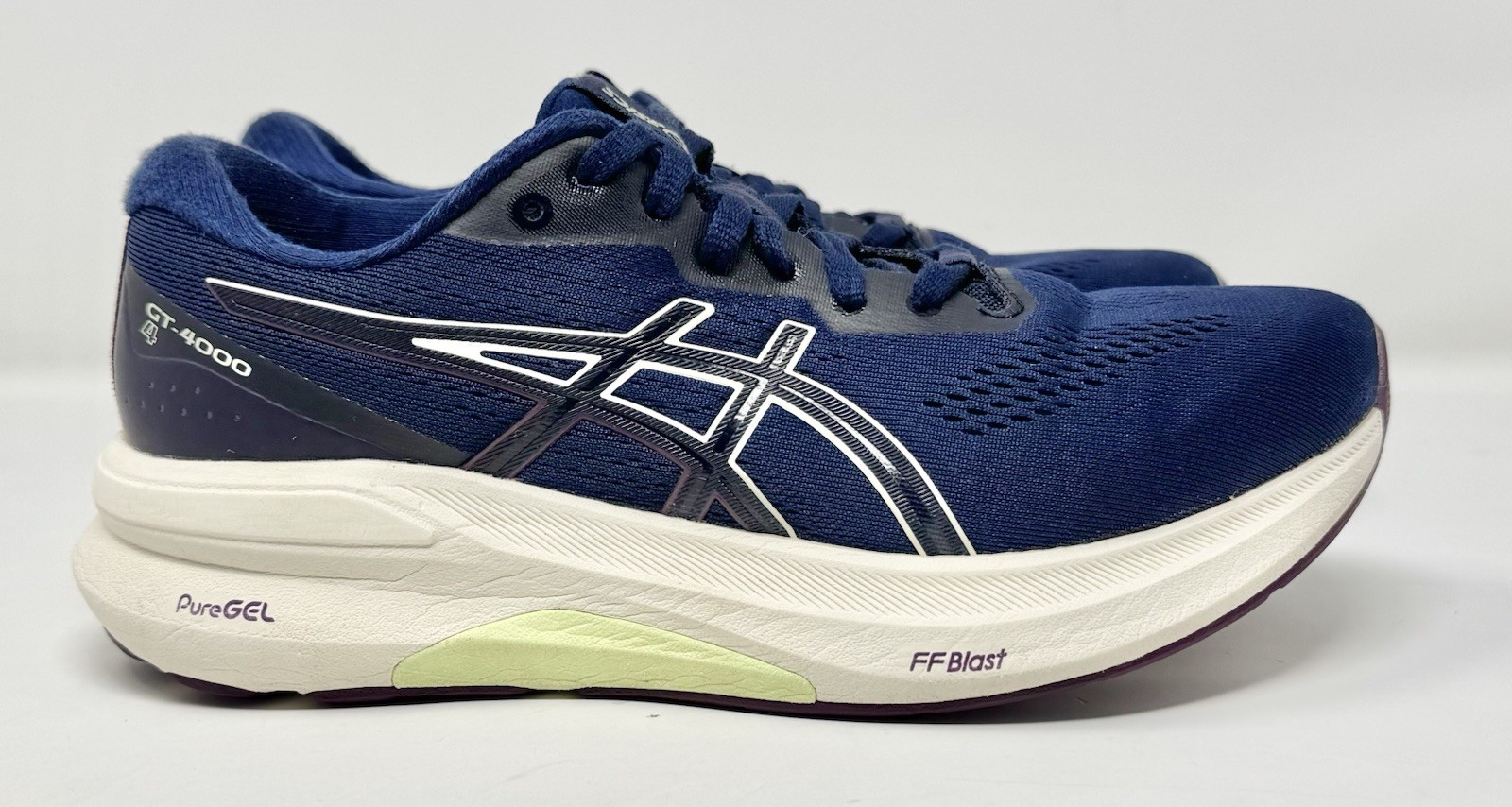 Women’s Asics GT-4000 4 Blue Expanse Birch Running Shoes sz 6.5 Wide