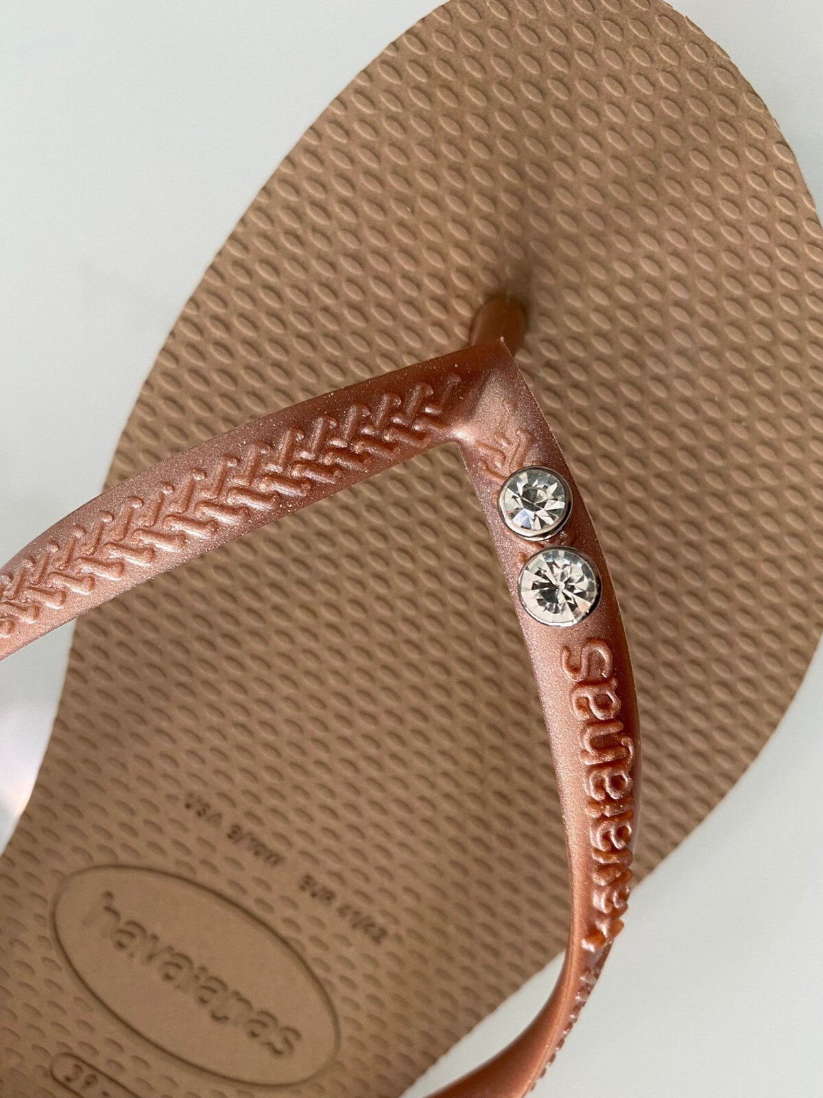 Havaianas Slim Flip Flops Women with 2 Crystals and Personalized