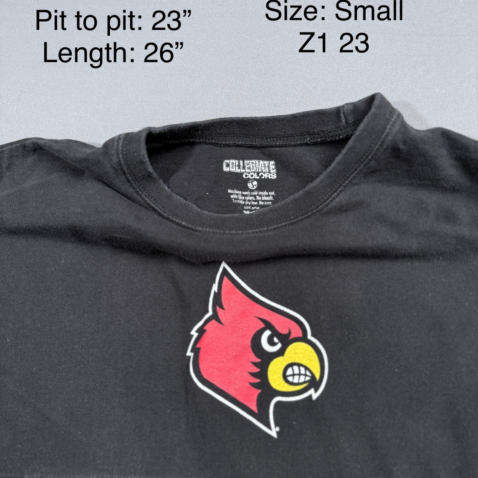Louisville Cardinals Collegiate Colors Spirit Jersey Long Sleeve Small