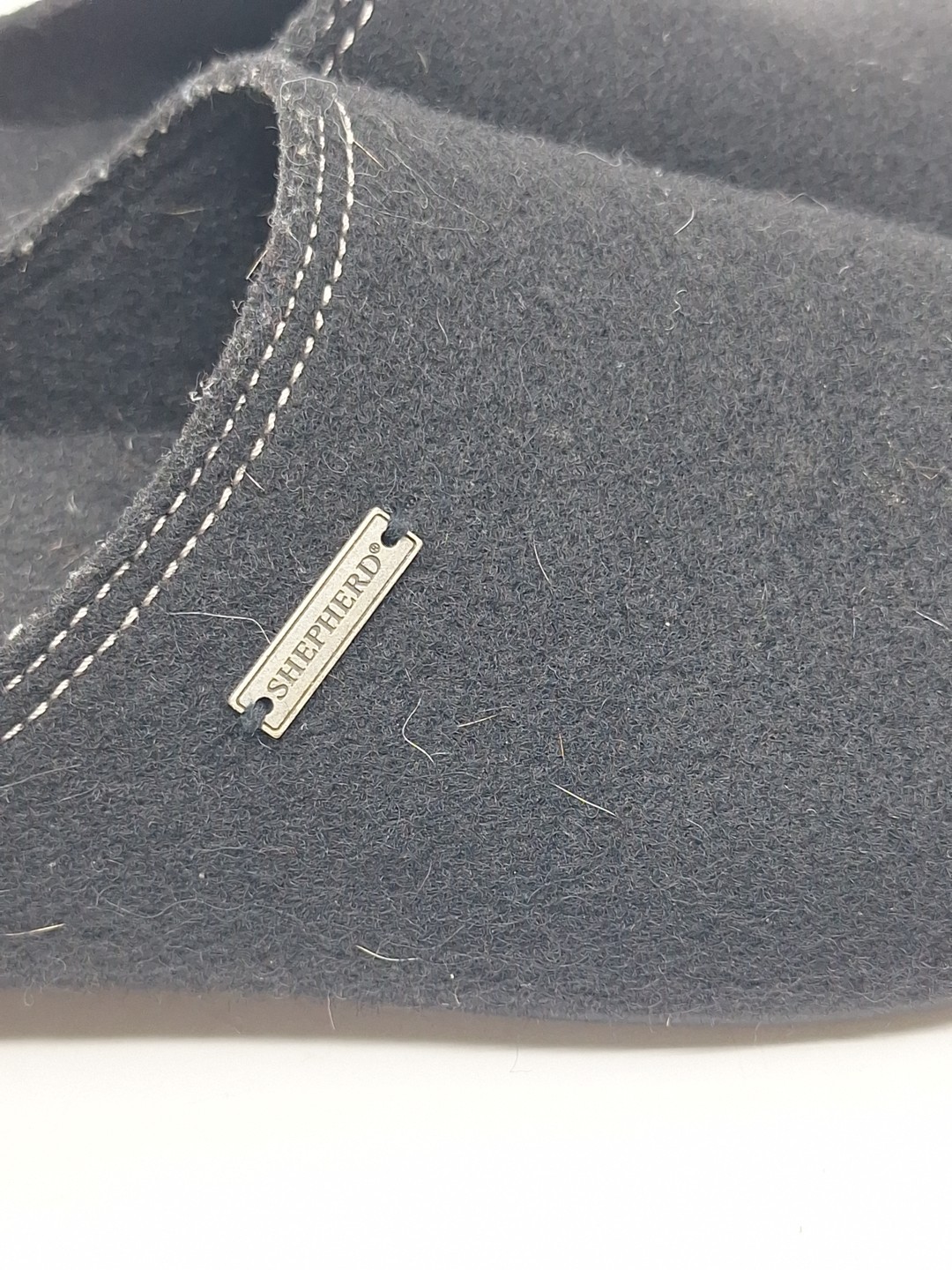 Shepherd Rubber Sole Wool House Shoes Slippers Black Size 43 Made In Spain