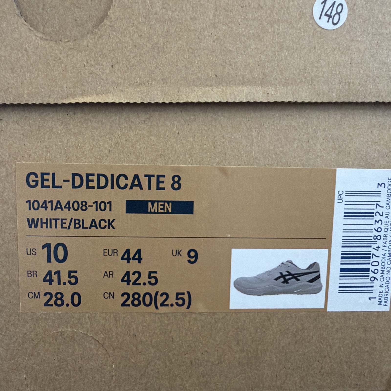 ASICS GEL-DEDICATE 8 TENNIS/PICKLEBALL SHOE Men’s NEW Medium Width Size 10