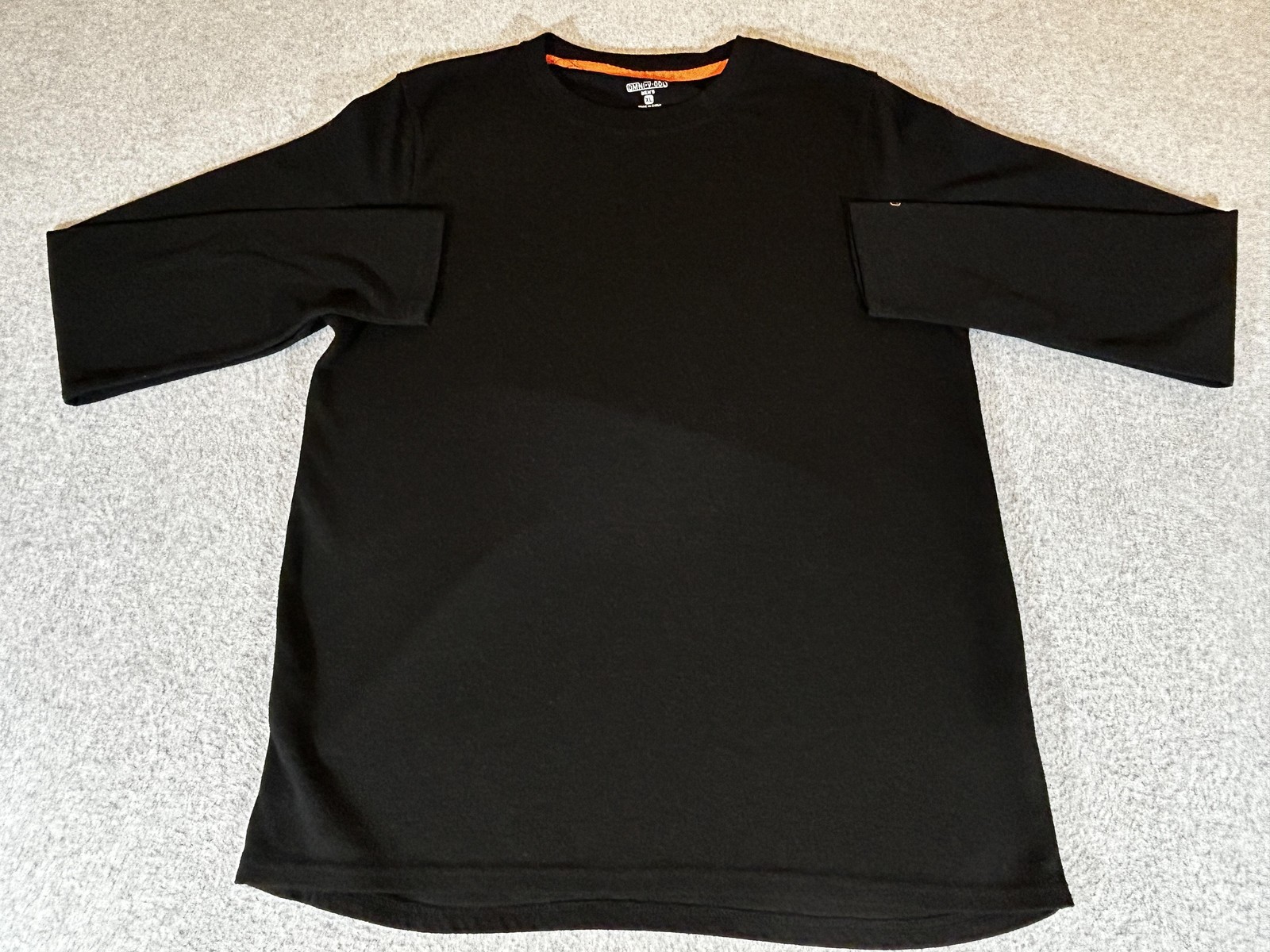 Omni Wool Shirt Mens XL Black Long Sleeve Thermal Base Layer Lightweight Top