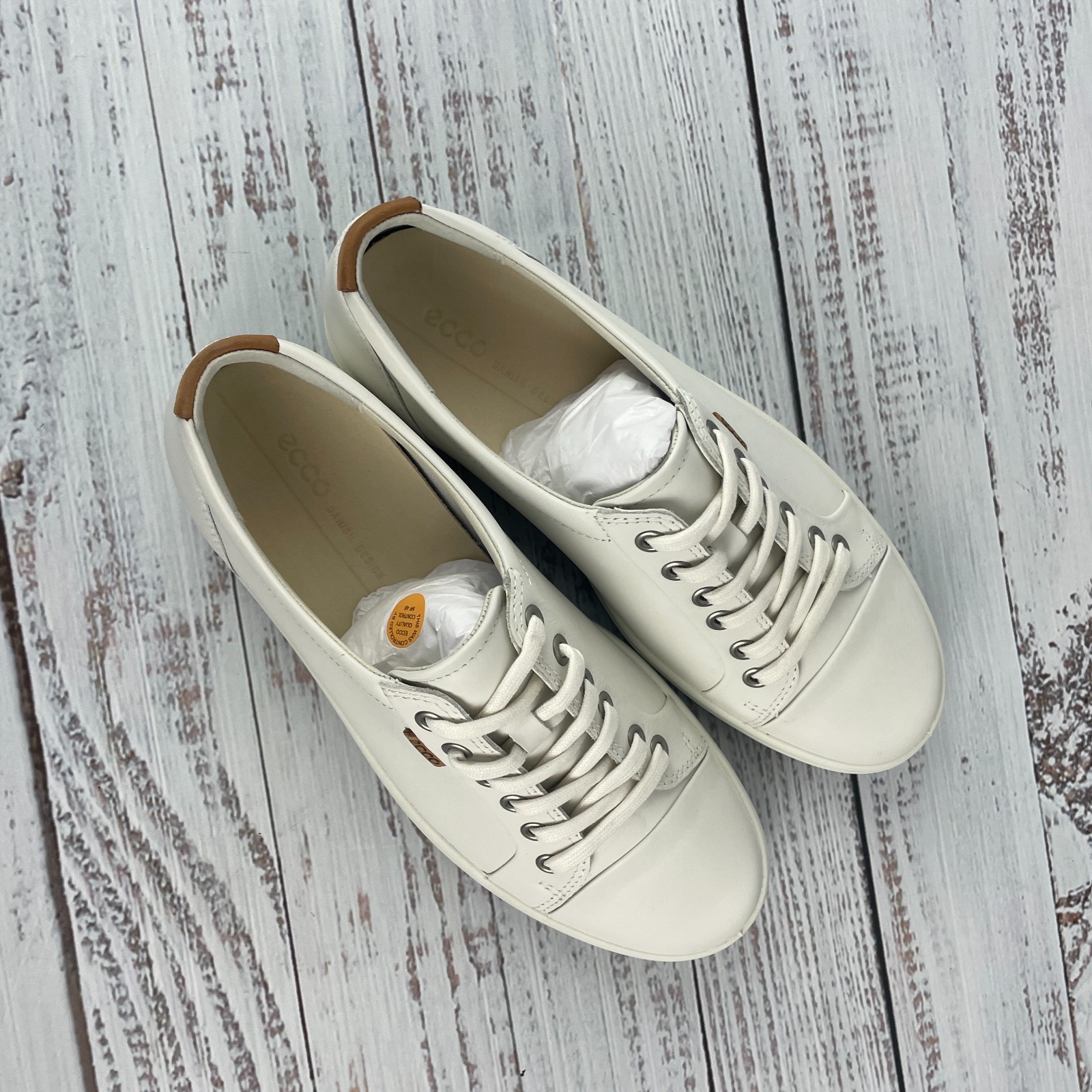 ECCO Soft 7 Women’s EU 40 US 9-9.5 Sneakers White Lace Up