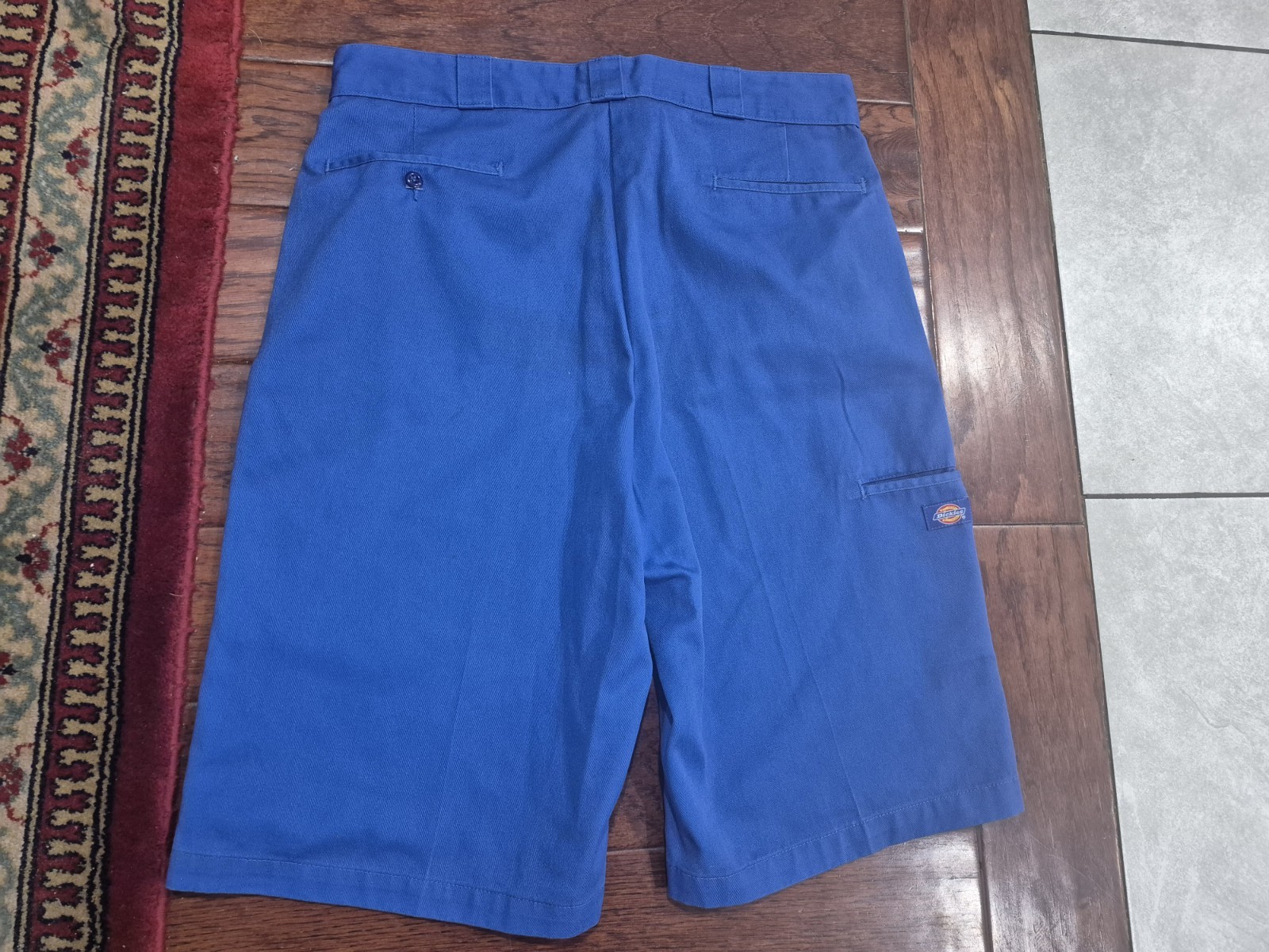 Dickies Mens Sz 36 Blue Stone Loose Fit Cell Phone Pocket Work Shorts Preowned