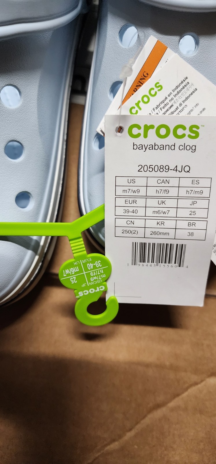 Crocs Bayaband Clog in the Mineral Blue colorway (product code 205089-4JQ).