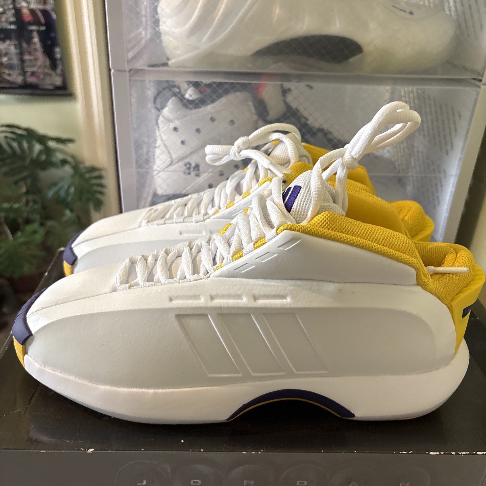 Kobe Bryant Shoes – Adidas Crazy 1 Lakers White Yellow Purple 11 (New)