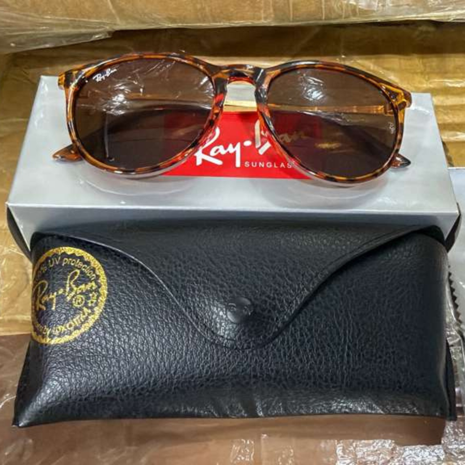 Ray-Ban Erika Tortoise Brown Polarized Women’s Sunglasses RB4171 710/T5 54