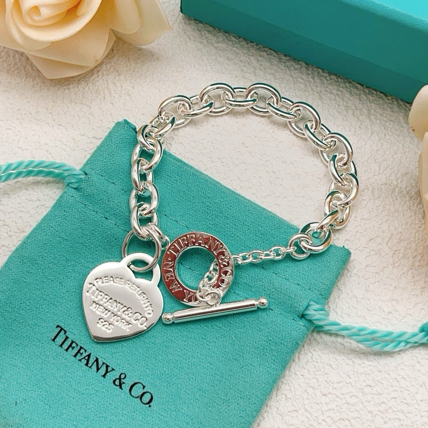 Tiffany & Co Return to Tiffany Heart Tag Toggle Necklace