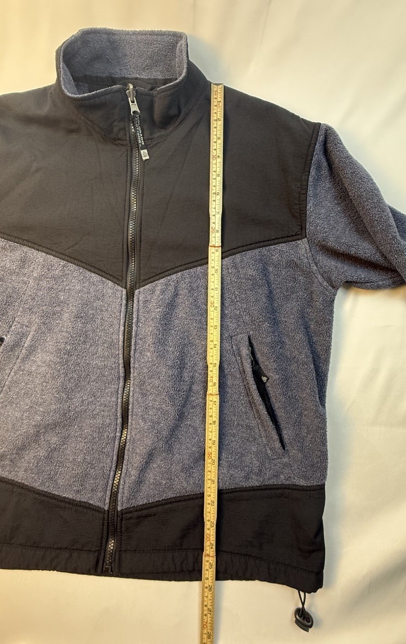 Colorado Clothing Tech Series Fleece Jacket Mens L Full Zip Outdoor Blue Black
