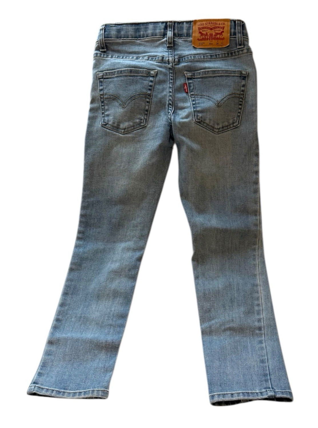 Levi’s Boys 510 Stretch Blue Jeans Size 8 Zipper Closure Inseam 22.5 inch..