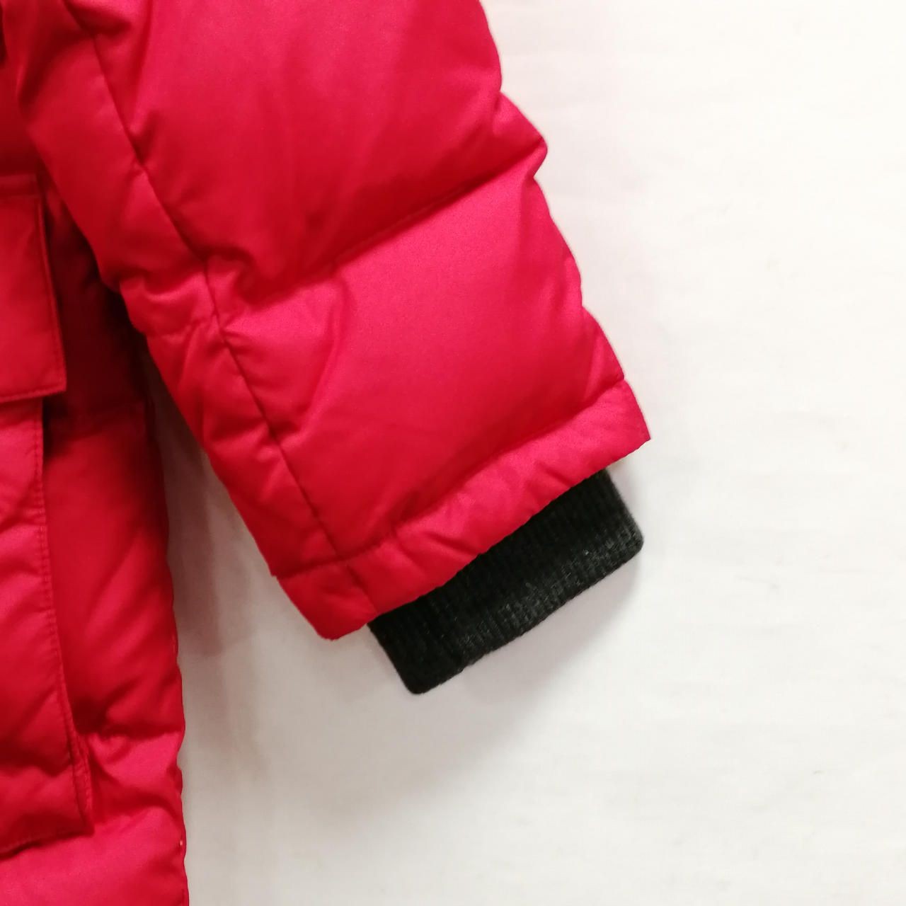 EDDIE BAUER Boa Hooded Down Jacket Red PL Immaculate Used