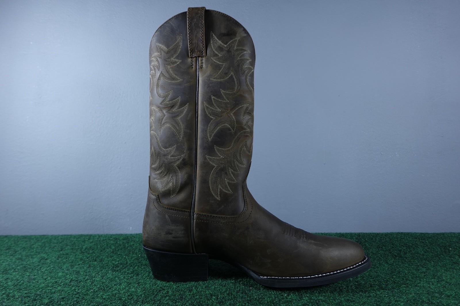 Ariat Heritage R Toe 34725 Brown Leather Western Boots Men 13 D Cowboy
