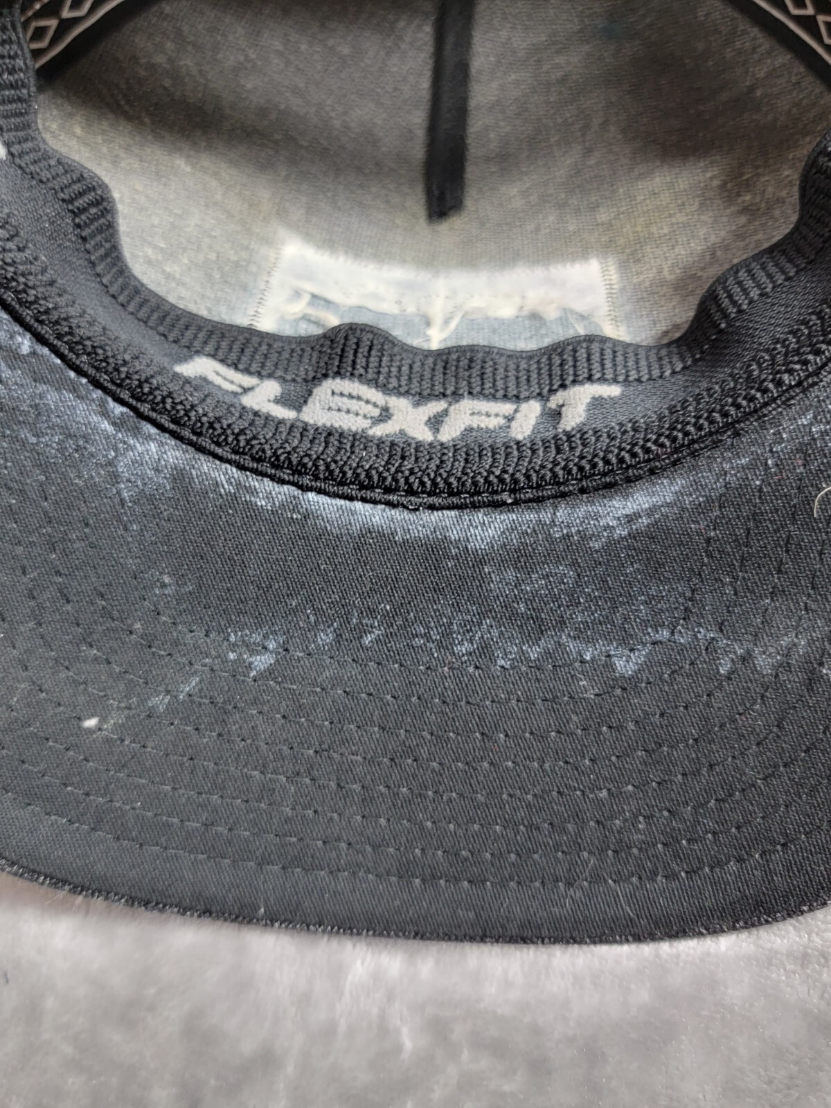 Hooey BaseBall Hat Grey Black Patch, Mesh, FlexFit L/XL