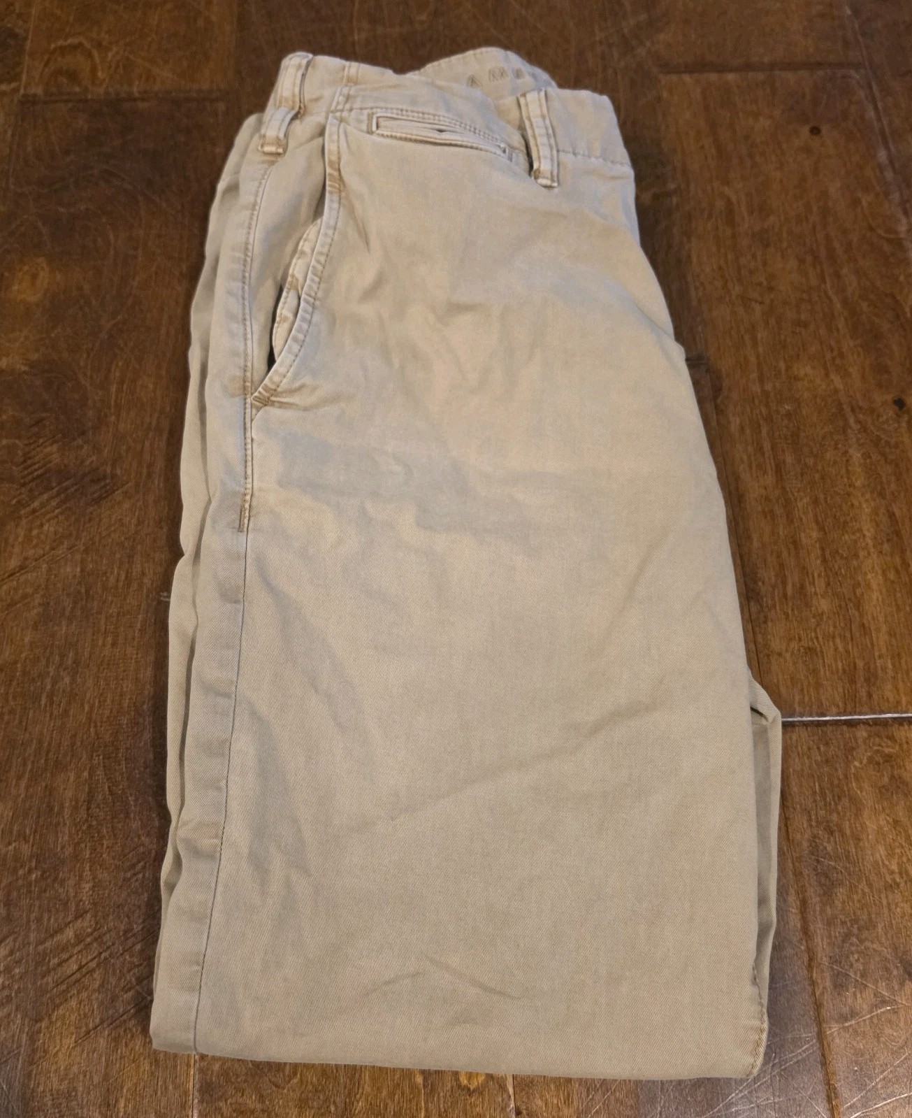 American Eagle Next Level Flex Beige Twill Chino Pants Men’s 32 Waist Slim Fit