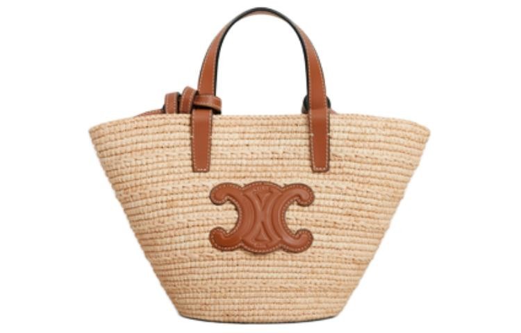 CELINE Handbags Calfskin Tan Women 8.7 x 4.7 x 6.3 in