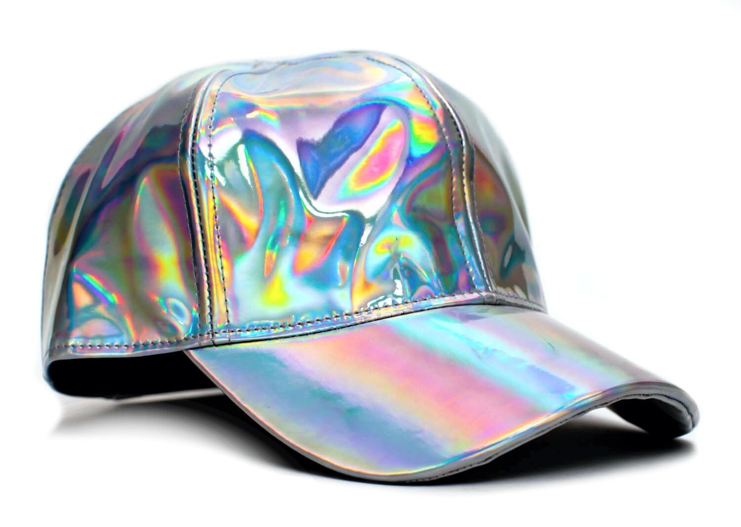 Back to The 80’s Future Marty McFly Hat Curved Bill Rainbow Cap Adult