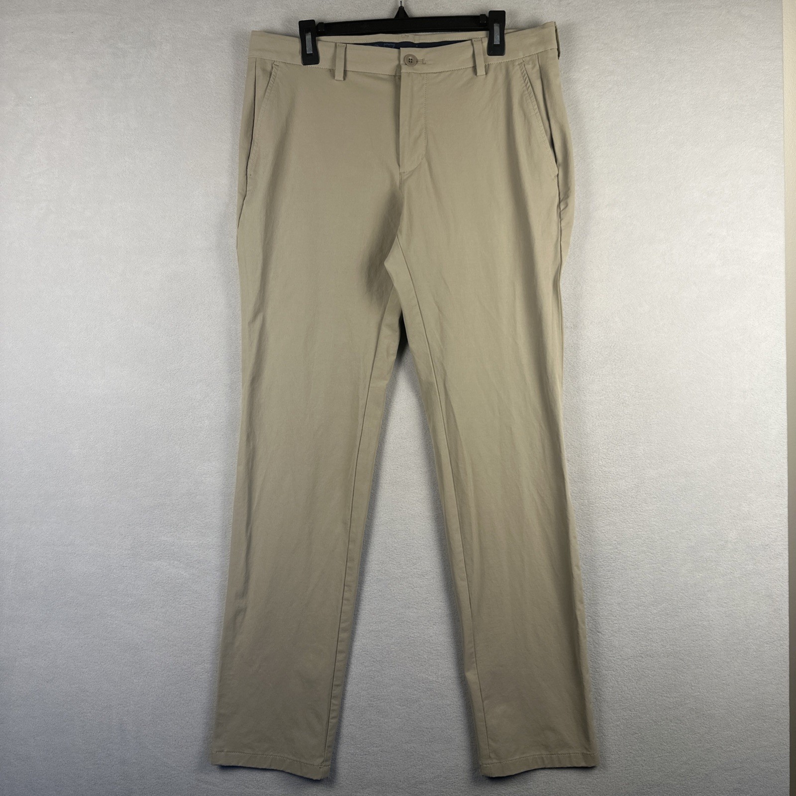 Vineyard Vines Performance Pants Men’s 34×34 Fits 34×33.5 Khaki Stretch Preppy