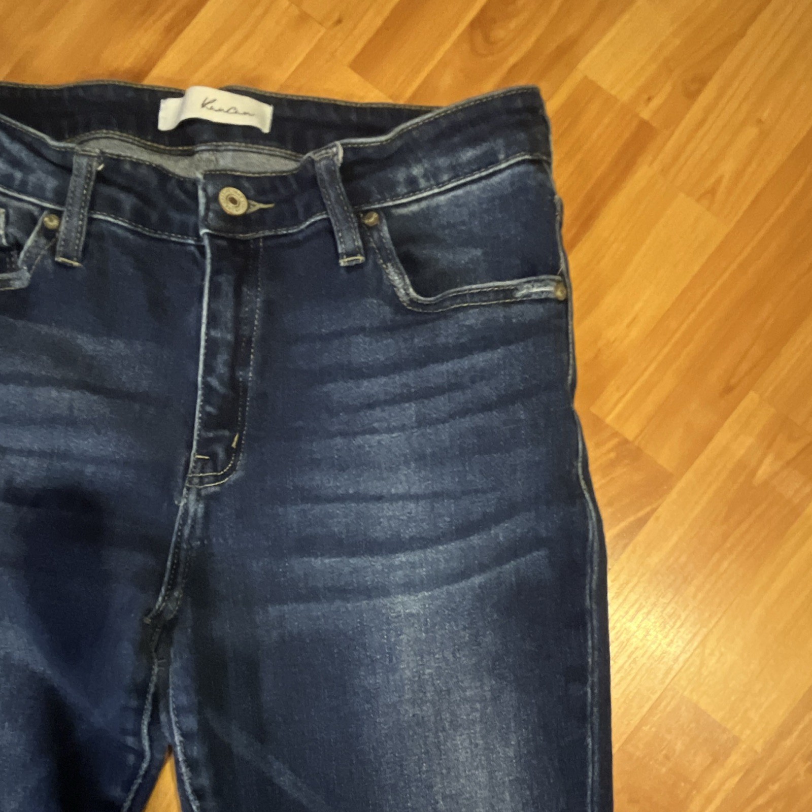 KanCan Womens Blue Dark Wash Denim Skinny Jeans Slim Fit Stretch 5-Pocket