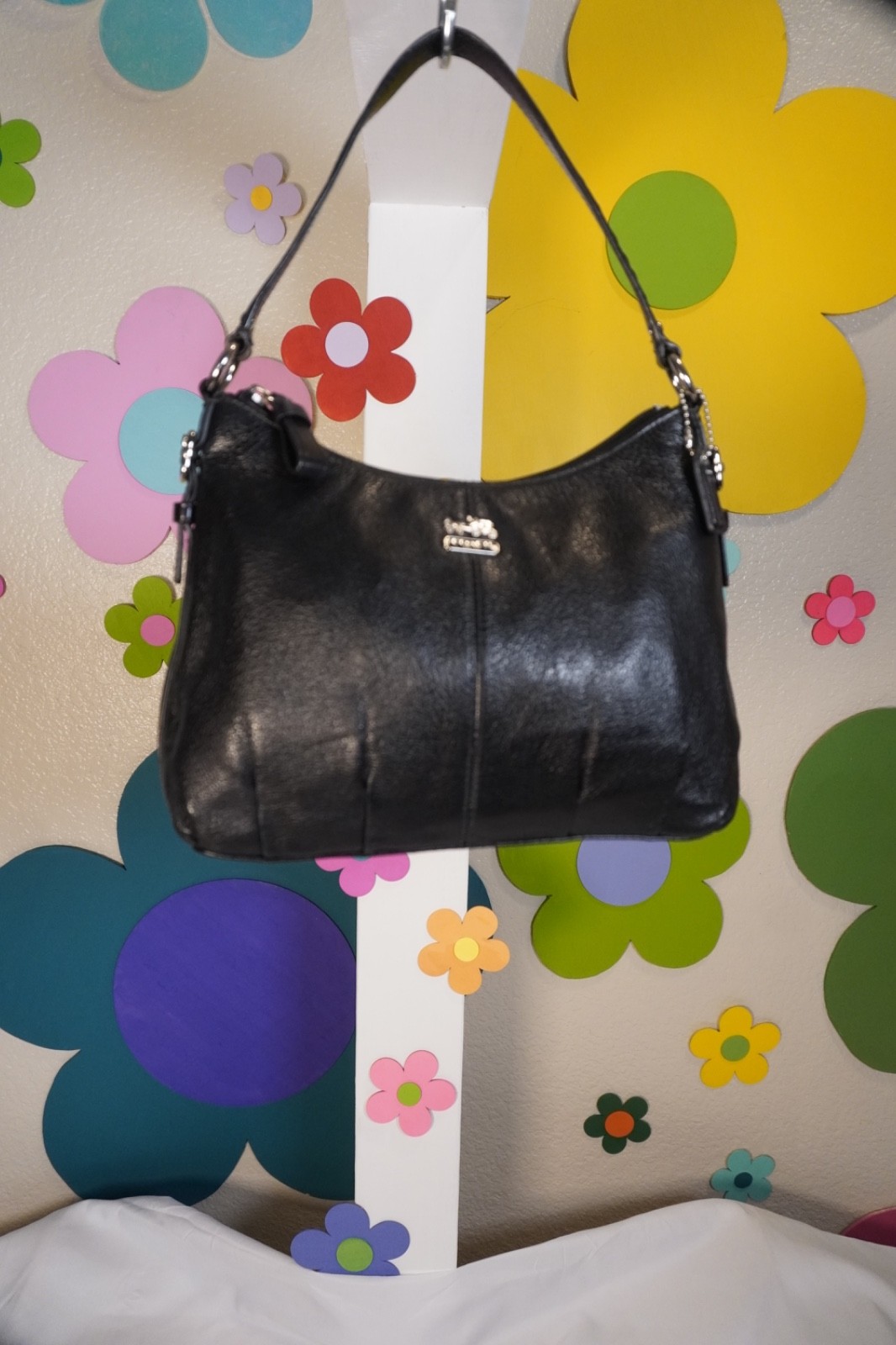 Coach Madison Mini Shoulder Bag/ Purple Lining