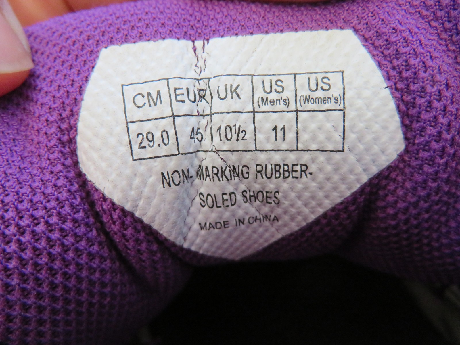 MEN’S YONEX SHB-83WEX EXTRA WIDE PURPLE/WHITE BADMINTON SHOES, SZ 11