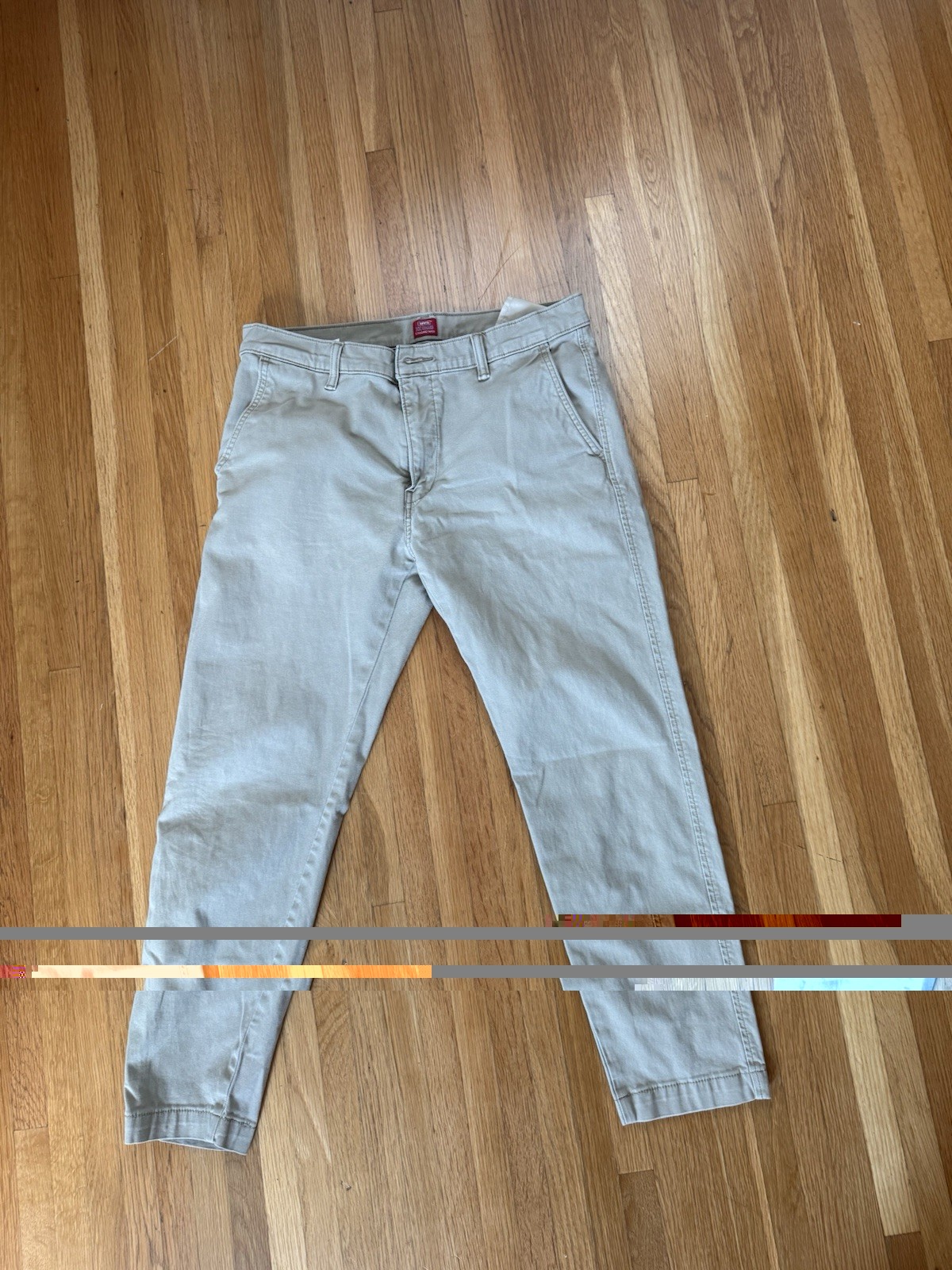 Levi’s XX Chino Men’s khaki Cotton Pants Standard Tapered Flat Front 34W X 32L