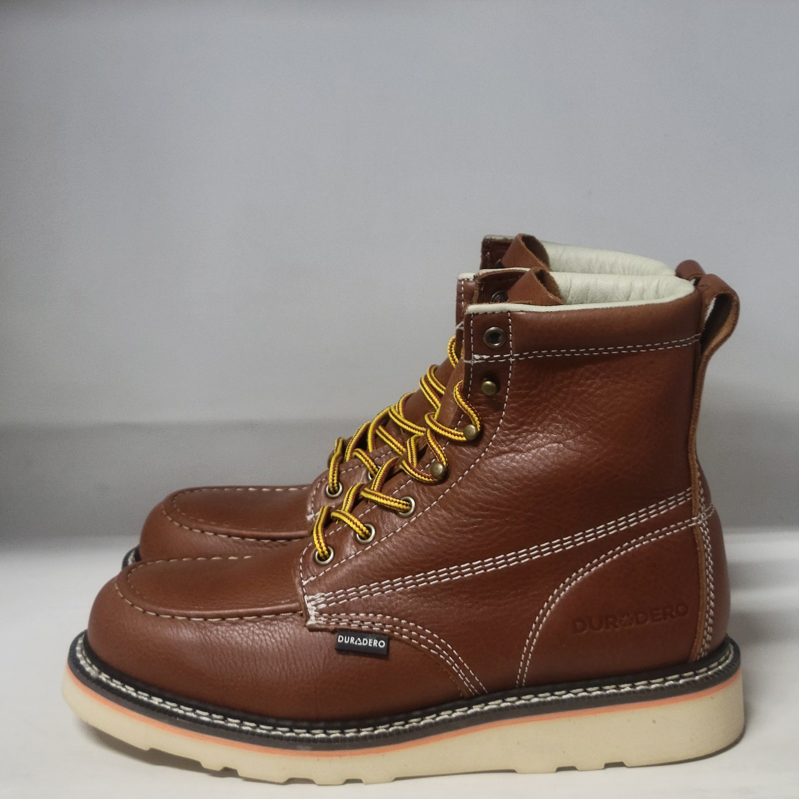 Duradero 6″ Moc Wedge Soft Toe Boot Rust Mens Size 8.5M