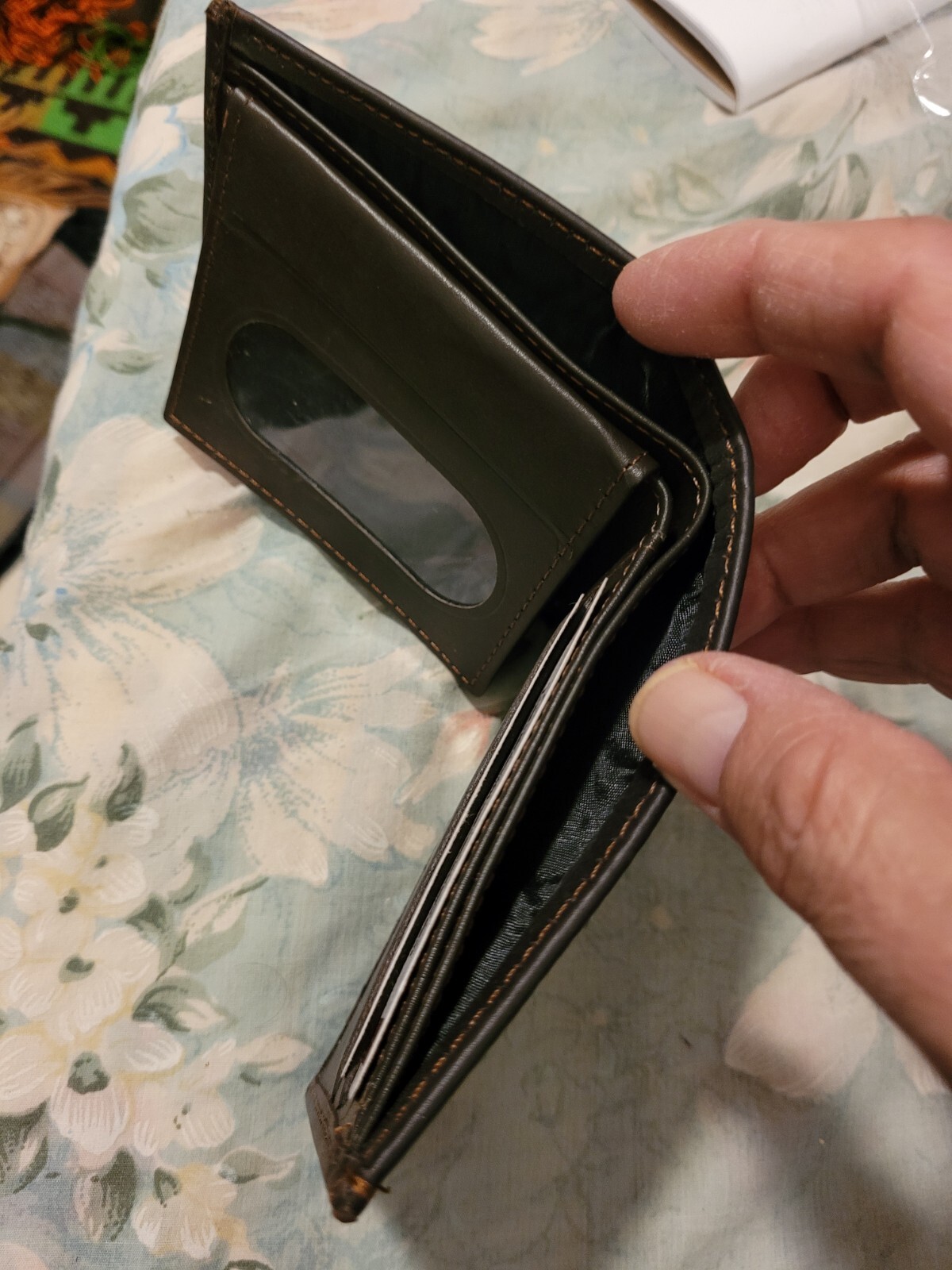 Genuine Leather Minimalist Bifold Wallets For Men RFID Blocking Slim Mens Wallet