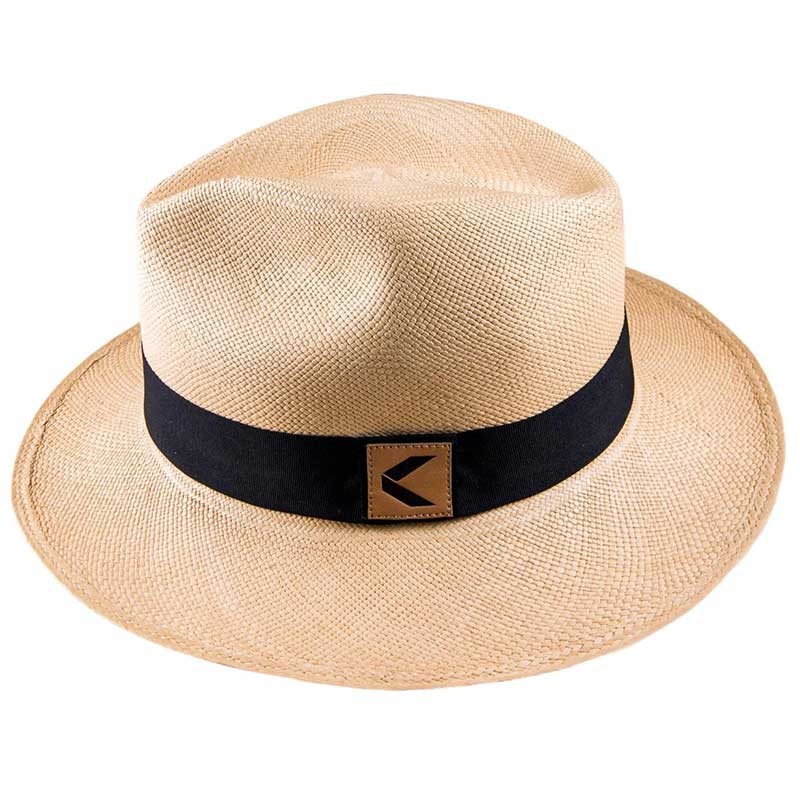 Toquilla Straw Panama Hat Ecuador Handwoven – Fedora Style with Gift Bag and Box