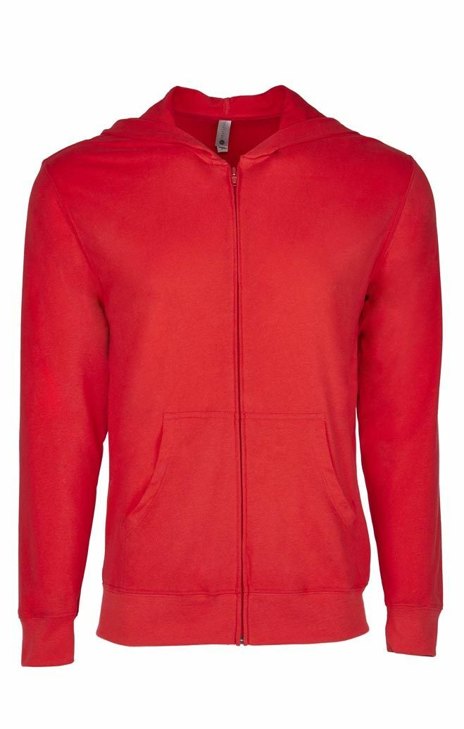 Men’s Sweatshirt Hoodie Lightweight “NEXT LEVEL” Full Zip Hooded Jacket -Unisex