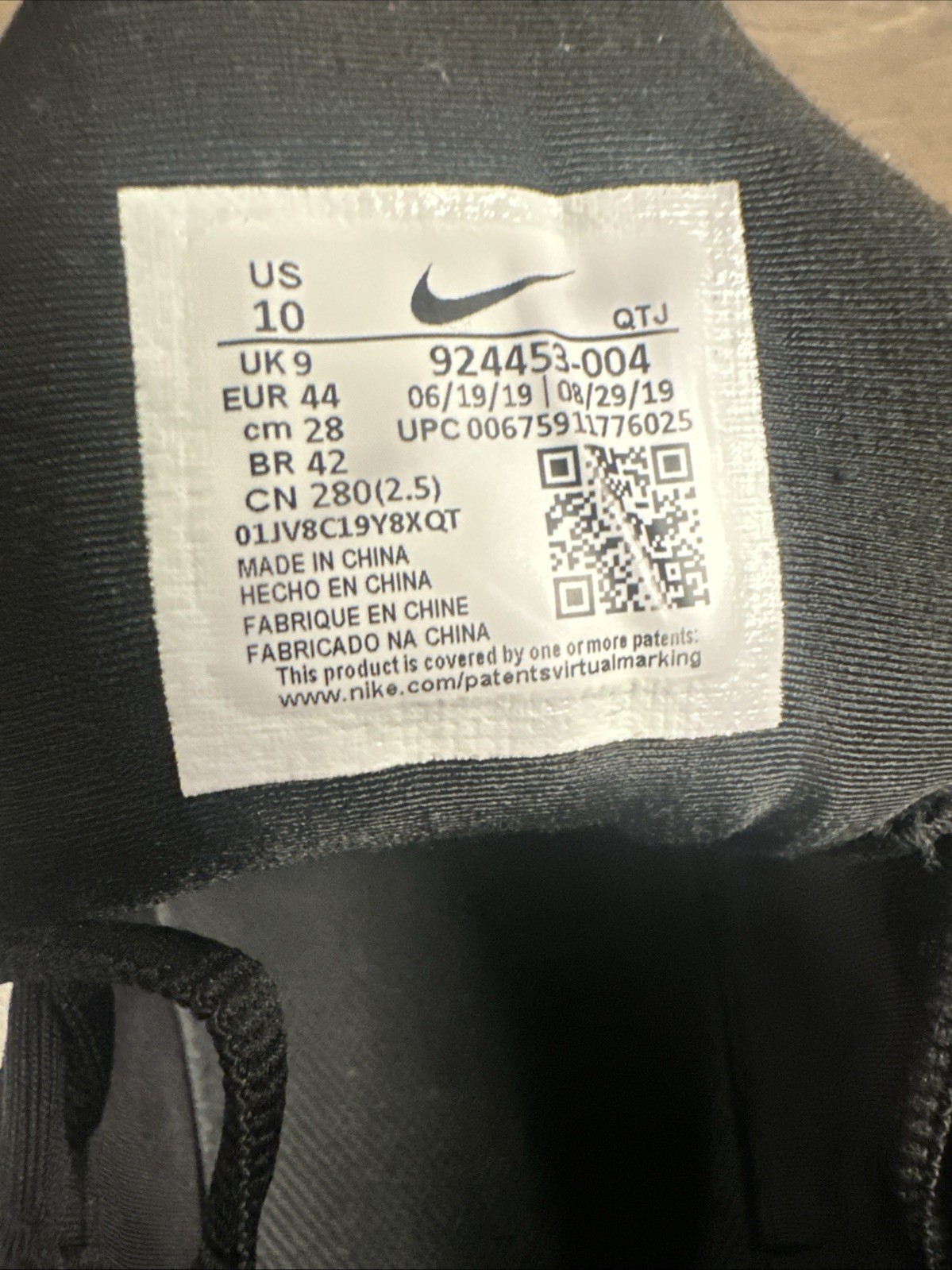Nike Air VaporMax Plus Triple Black 924453-004 Men’s 10 (NO BOX) Review Pics W9