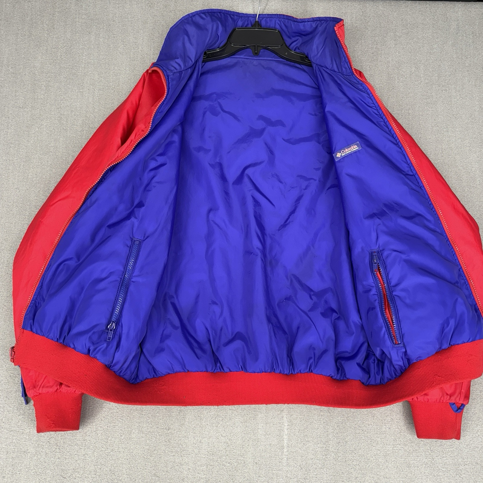 90s Columbia Jacket Men L Black Radial Sleeve 3-in-1 Reversible Ski Switcheroo
