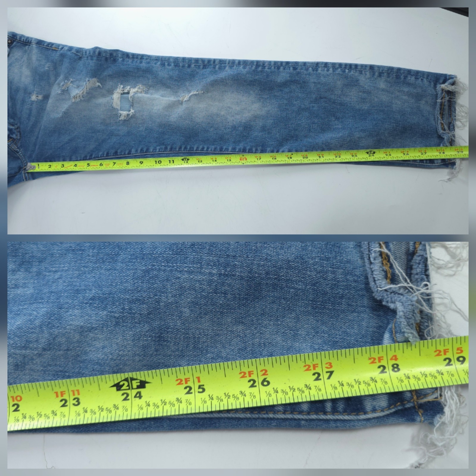 American Eagle Jeans Slim Mens 28×30 Distressed Indie Sleaze Hipster Soft Grunge