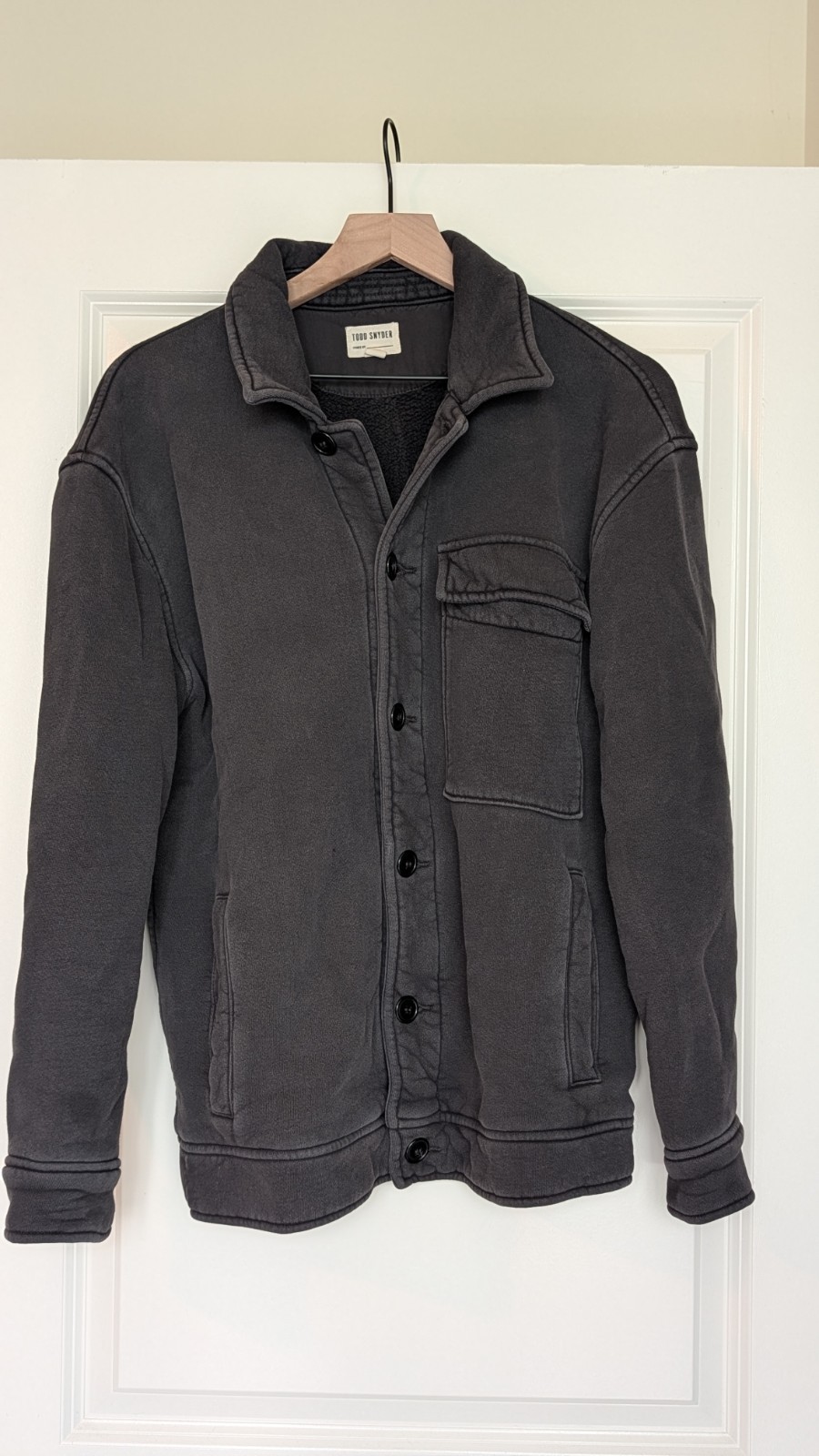 Todd Snyder Fleece Jacket Made in L.A. | Black | Small