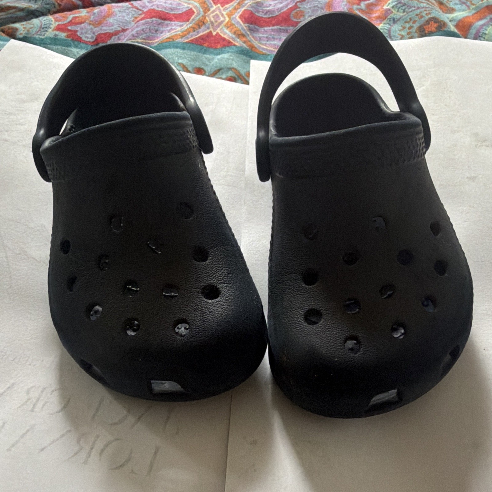 Crocs Classic Clog Kids Unisex navy blue Slip-On Strap Rubber Shoes US 8/C8