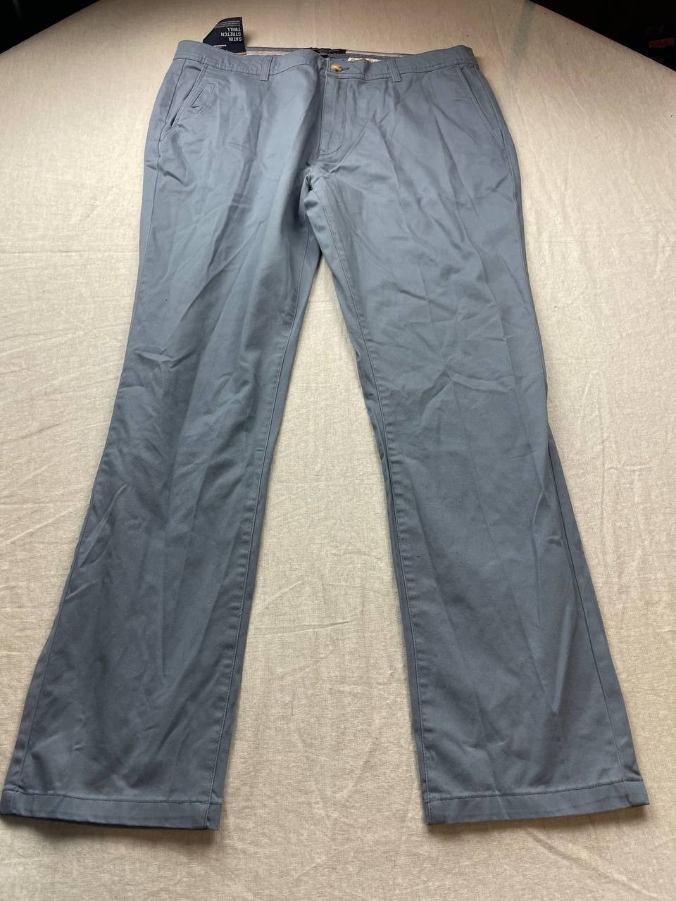 Nickel & Iron Trousers Mens Gray Pants Satin Stretch Twill Size 38/32 NWT